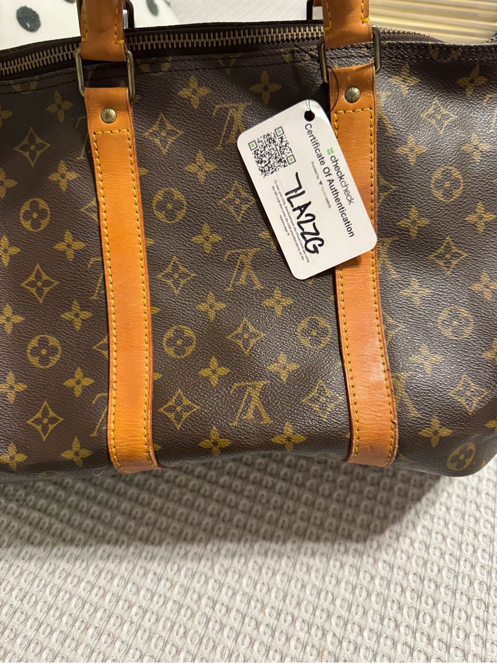 Louis Vuitton Brown Monogram Canvas Keepall with Certificate of Authenticity - Picture 6 of 13